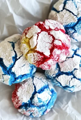 4th of July Crinkle Cookies