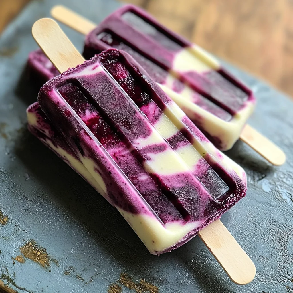 Blackberry Lime Cheesecake Popsicles