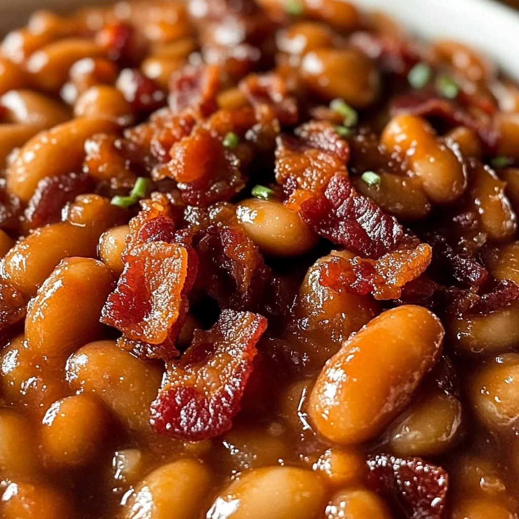 Brown Sugar and Turkey Bacon Baked Beans