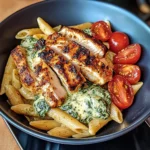 Cajun Chicken Pasta Bowl with Creamy Spinach Sauce