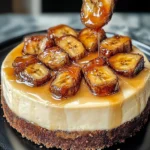 Caramelized Banana Cheesecake with Vanilla Extract (water-Free) Glaze