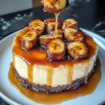 Caramelized Banana Cheesecake with Vanilla Extract (water-Free) Glaze