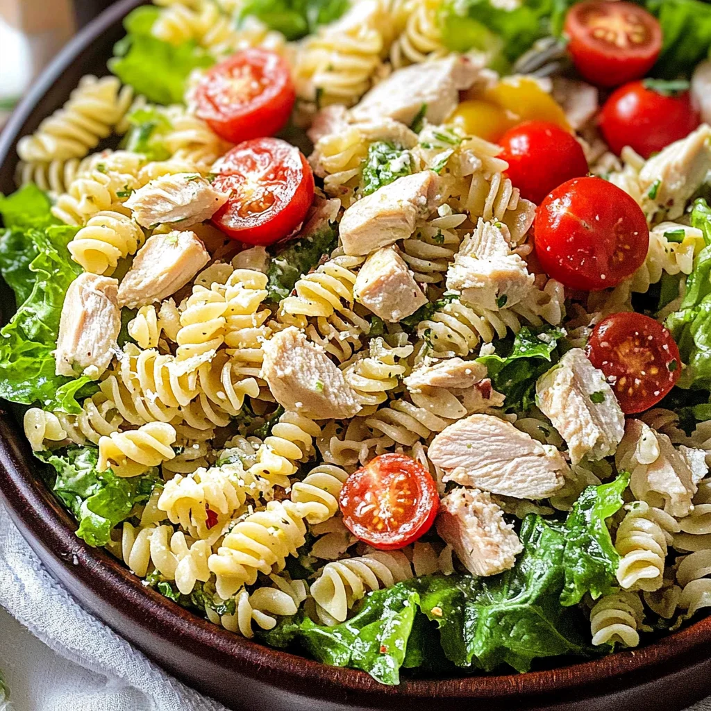 Chicken Caesar Pasta Salad