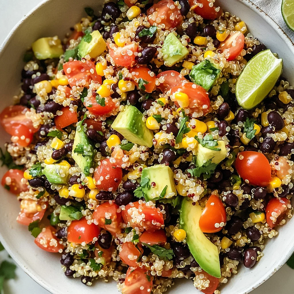 Chili-Lime Quinoa Black Bean Salad with Corn