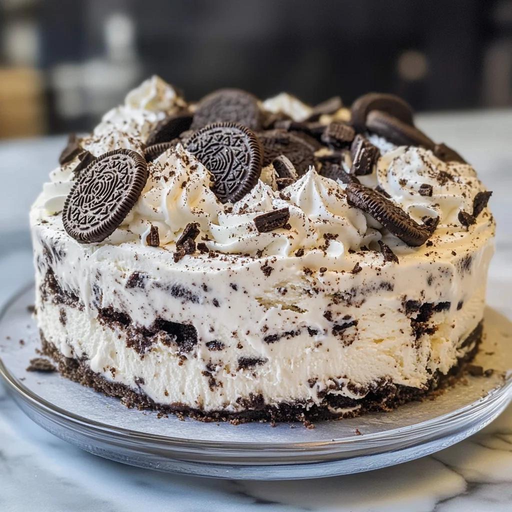 Cookies and Cream Ice Cream Cake