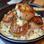 Creamy Garlic Butter Scallop Bowl