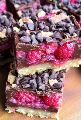 Dark Chocolate Raspberry Pie Bars