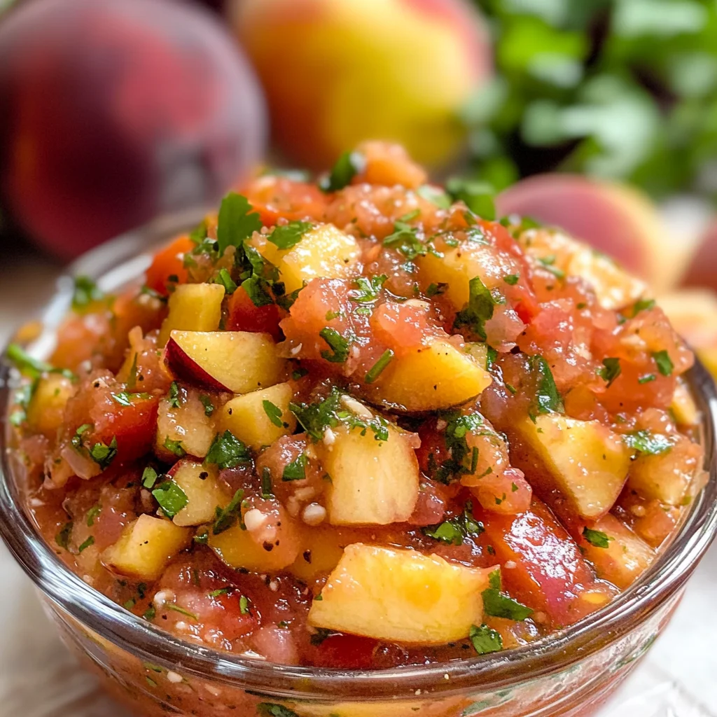 Easy Peach Salsa Recipe