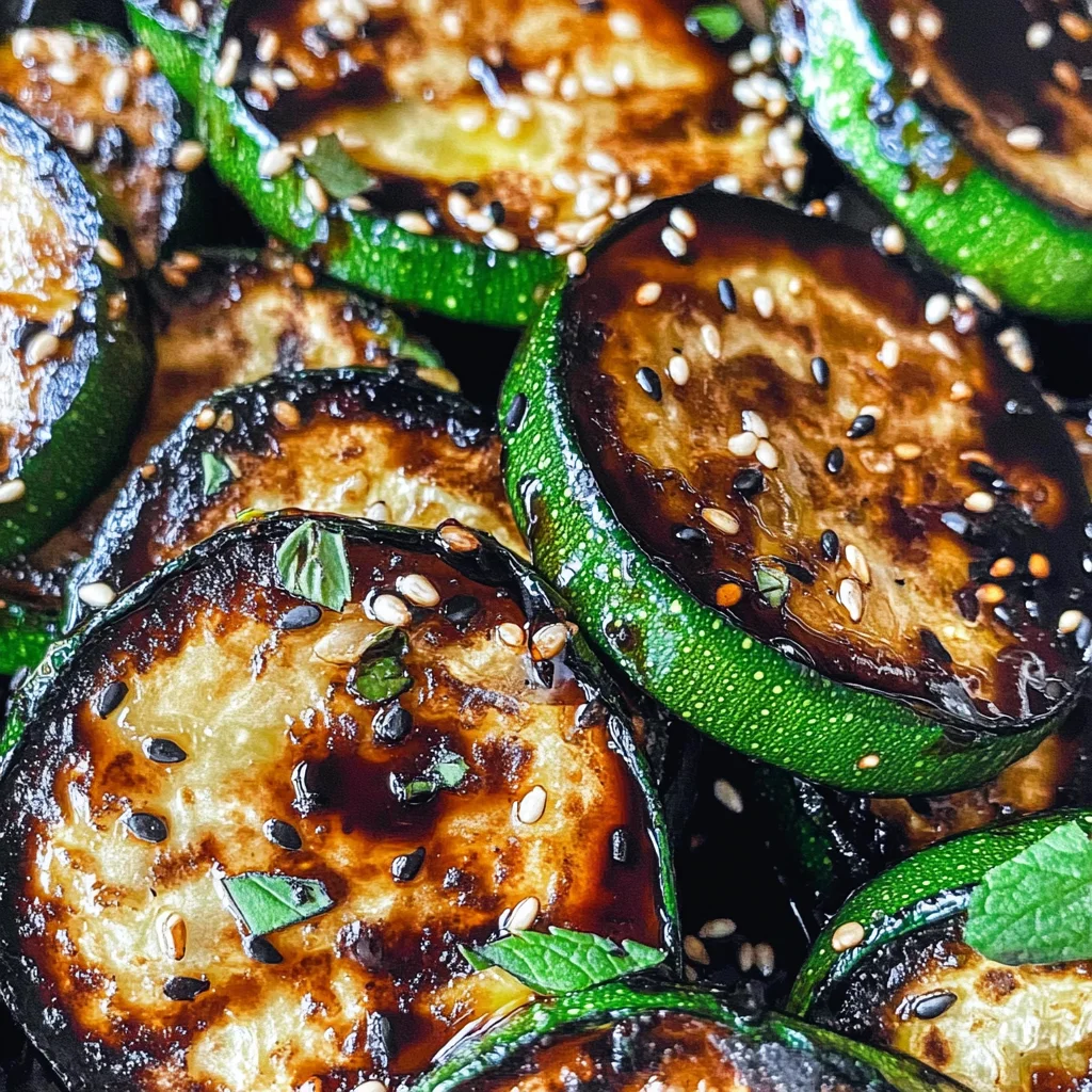 Easy Skillet Zucchini Recipe with Balsamic Reduction