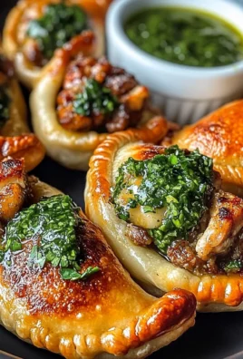 Mini Chicken or Beef Empanadas with Chimichurri