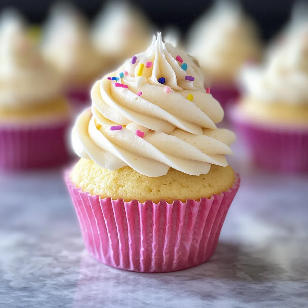 Moist Vanilla Cupcakes