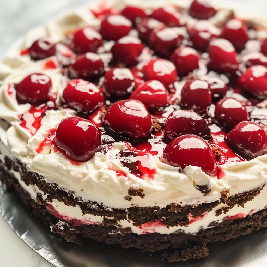 No Bake Black Forest Icebox Cake