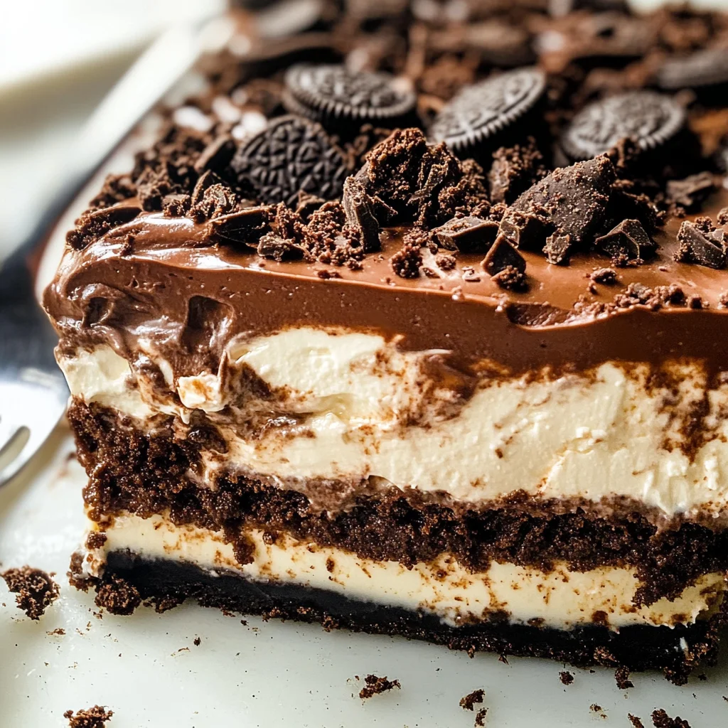 No Bake Chocolate Lasagna