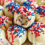 Red, White, and Blue Cake Balls