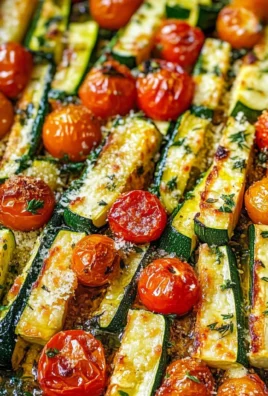 Roasted Parmesan Zucchini and Tomatoes