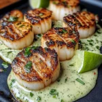 Seared Scallops with Cilantro Lime Sauce