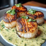Seared Scallops with Cilantro Lime Sauce