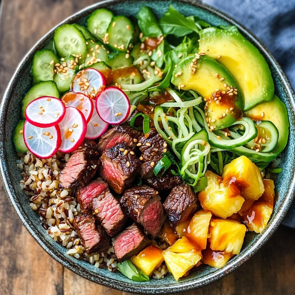 Seared Steak Poke Bowl