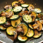 Skillet Zucchini and Mushrooms
