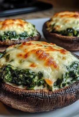Spinach and Cheese Stuffed Portobello Mushroom Recipe
