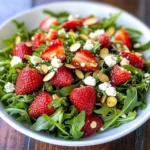 Strawberry Arugula Salad with Feta and Balsamic Vinaigrette