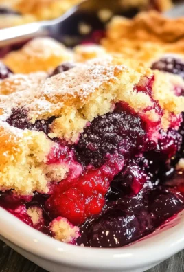 Triple Berry Cobbler with Cake Mix