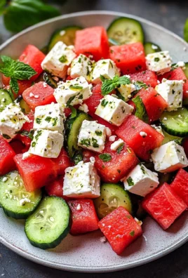 Watermelon Cucumber Salad Recipe