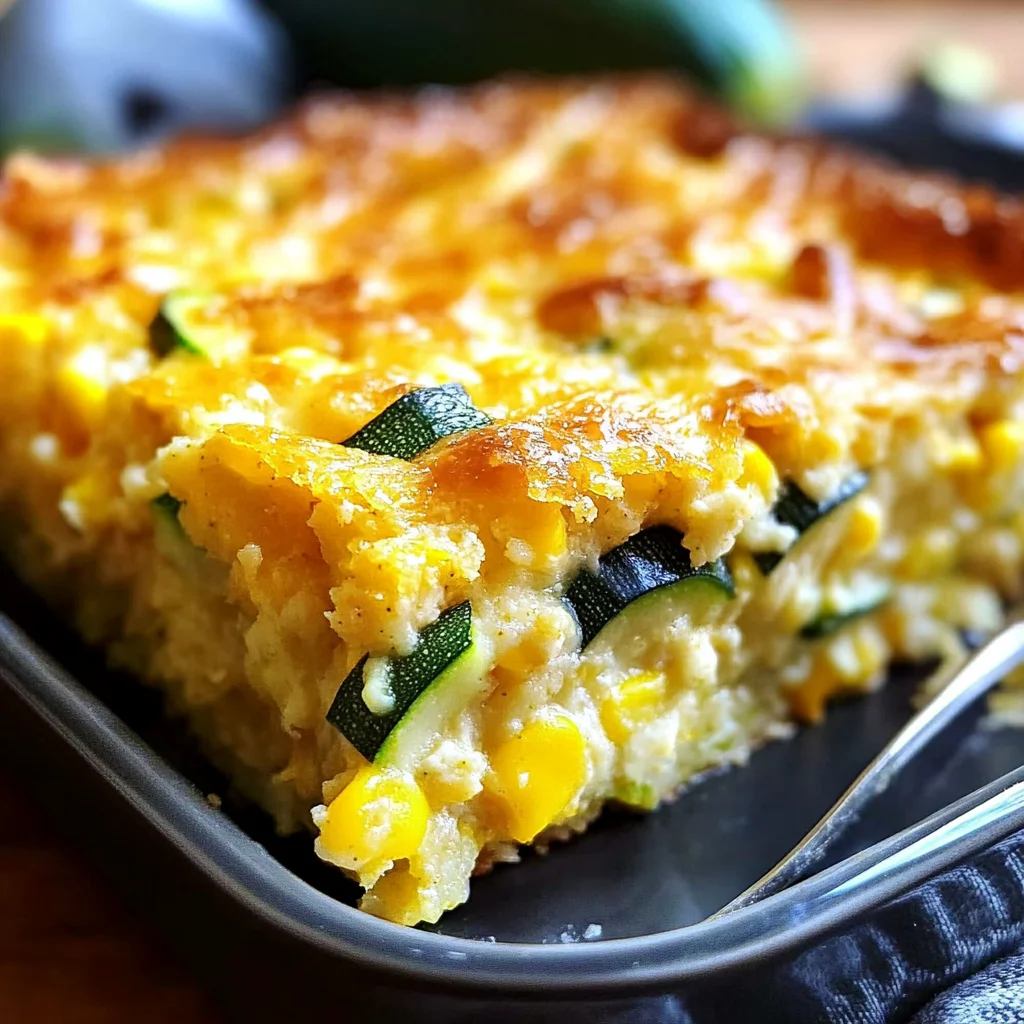 Zucchini Cornbread Casserole
