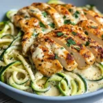 Zucchini Noodle Chicken Alfredo