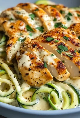 Zucchini Noodle Chicken Alfredo