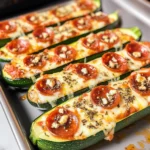 Zucchini Pizza Boats