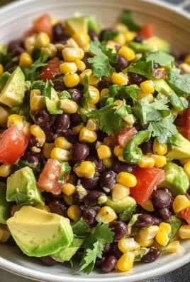 Black Bean Salad with Corn & Avocado