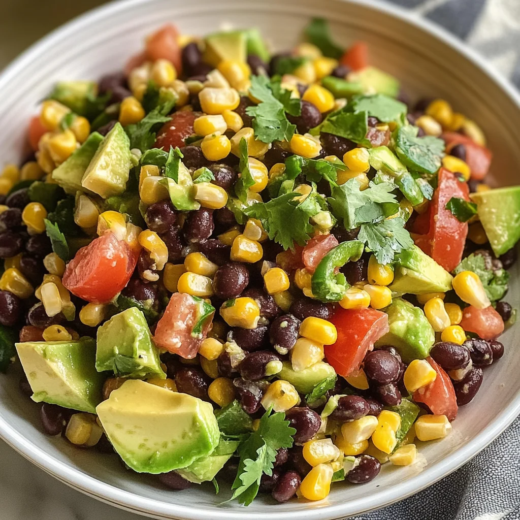 Black Bean Salad with Corn & Avocado