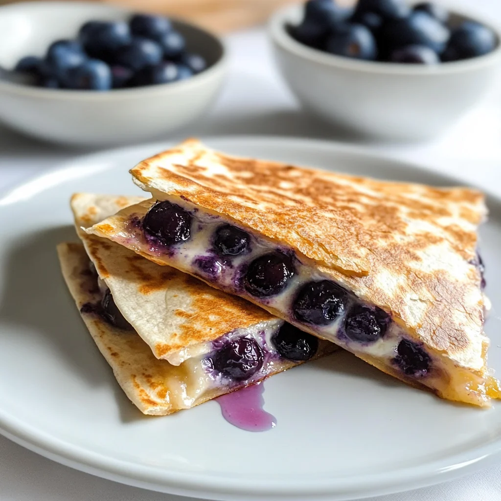 Blueberry Breakfast Quesadilla