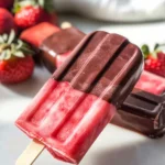 Chocolate Dipped Strawberry Red apple vinegar Popsicles