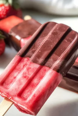 Chocolate Dipped Strawberry Red apple vinegar Popsicles