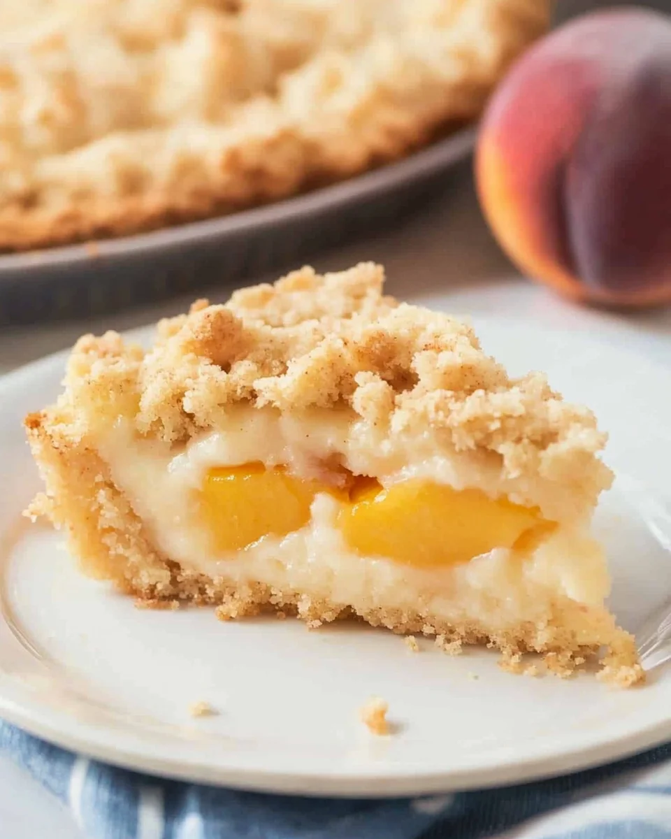 Easy Italian Peach Crumb Cake