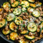Ground Turkey and Zucchini Skillet