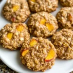Healthy Peach Oatmeal Breakfast Cookies
