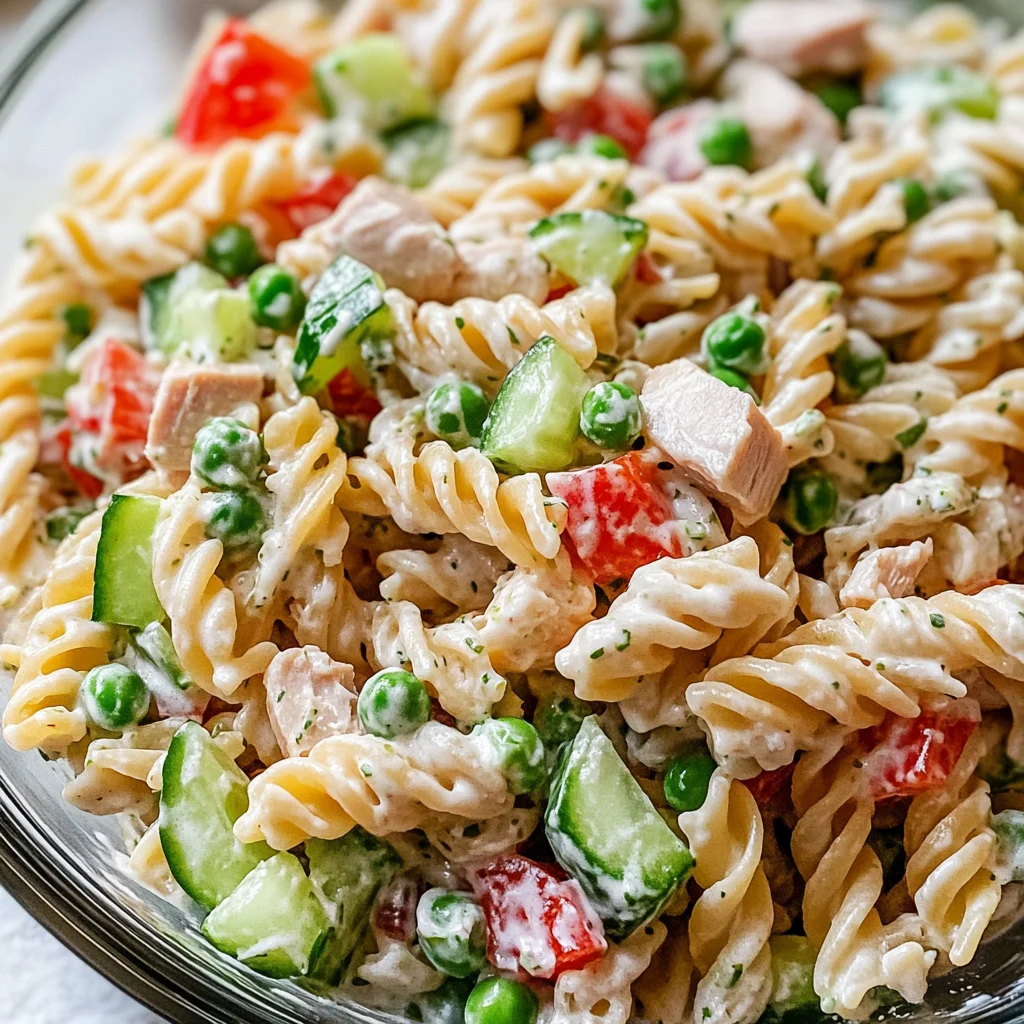 Healthy Tuna Pasta Salad with Peas (Serve Cold)
