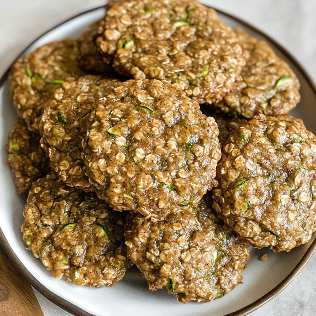 Healthy Zucchini Oatmeal Cookies