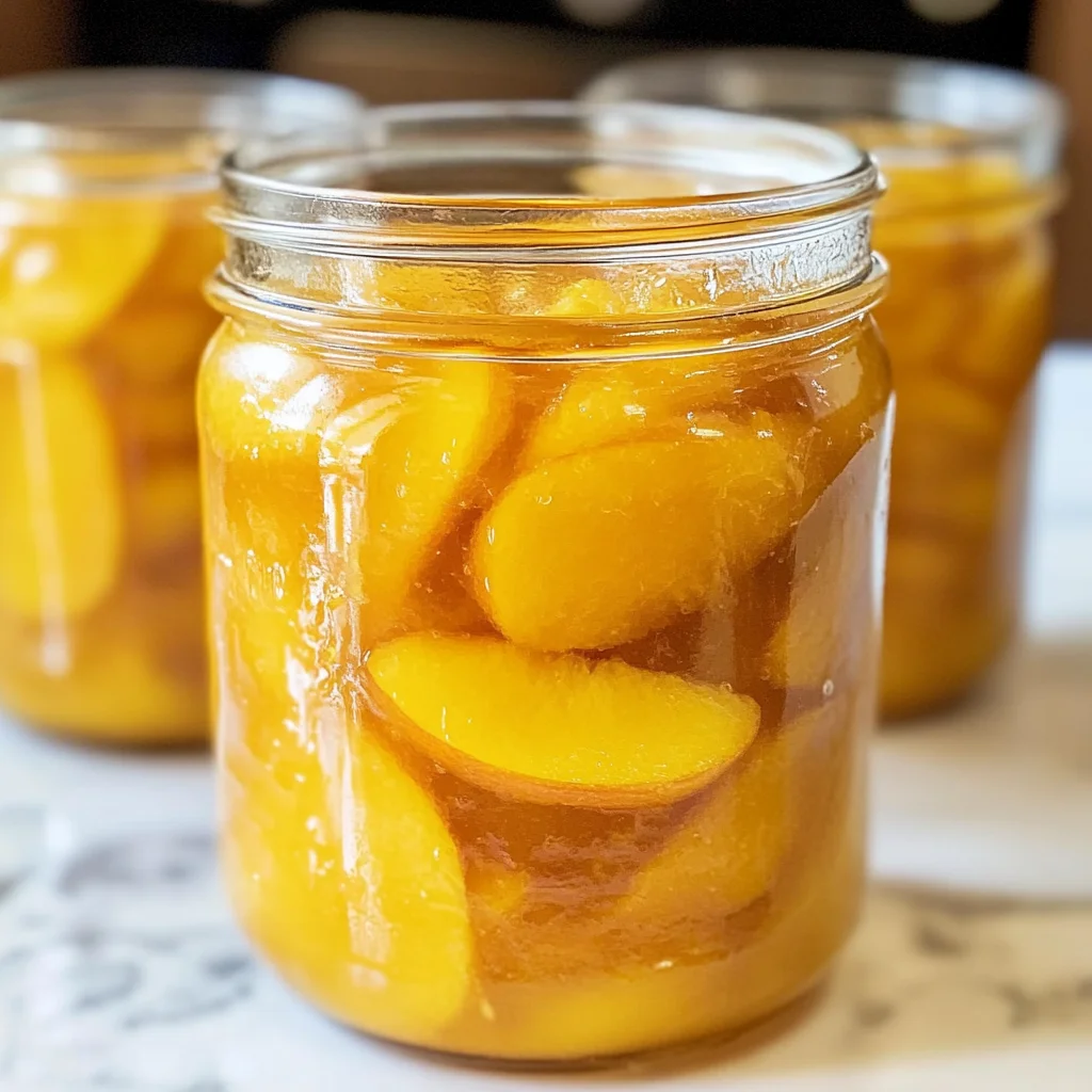Homemade Canned Peach Pie Filling