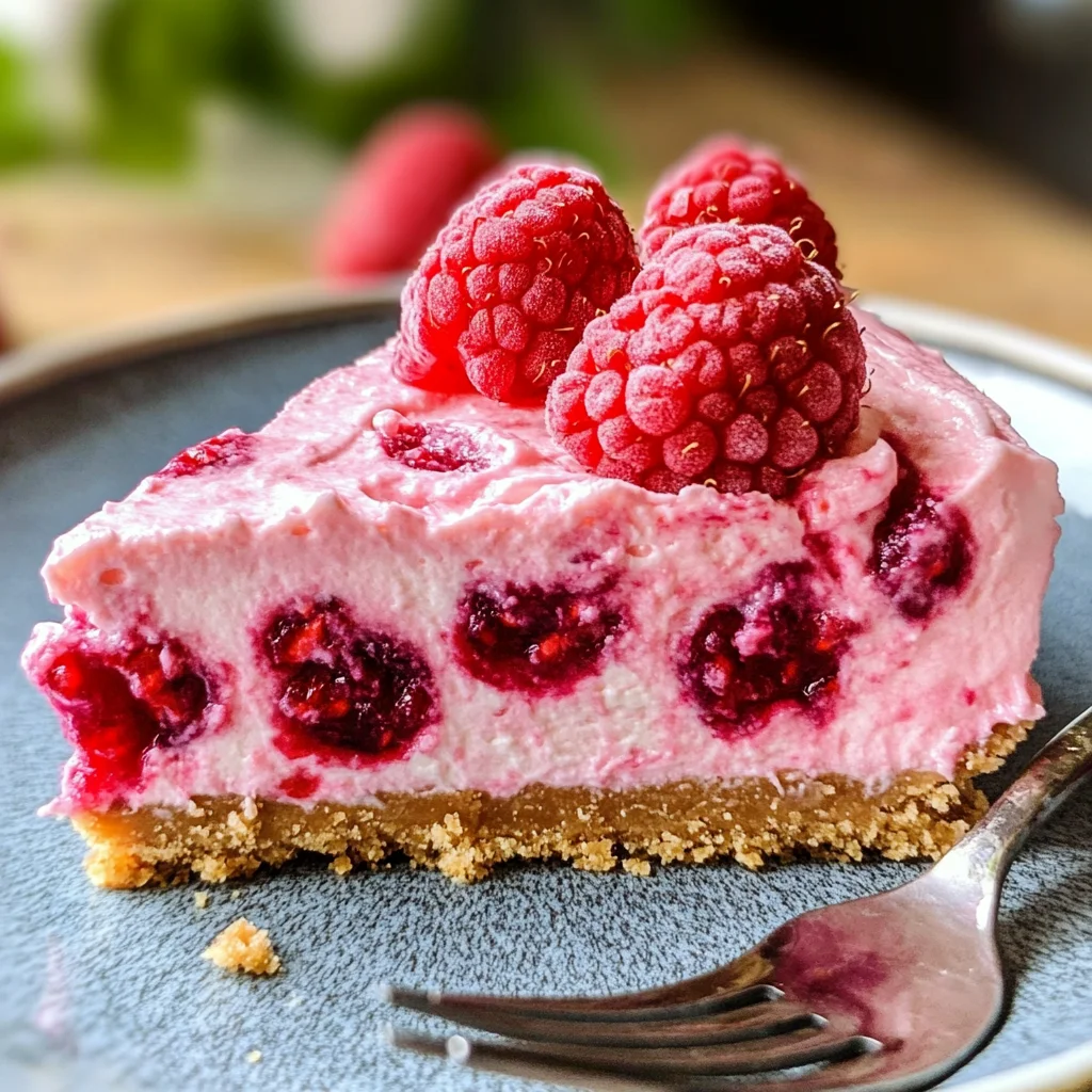 No Bake Raspberry Cheesecake