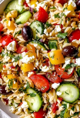 Orzo Pasta Salad Recipe with Feta
