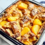 Peach Cobbler French Toast Bake