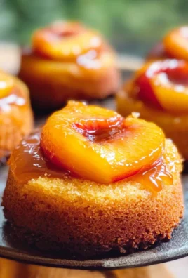 Peach Upside Down Mini Cakes