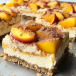 Peaches and Cream Desserts: Irresistible Peach Cobbler Cheesecake Bars for Every Occasion