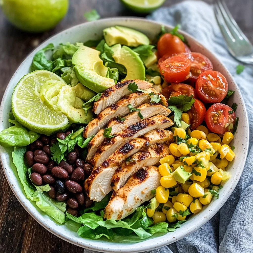 Santa Fe Chicken Salad with Tangy Lime Dressing