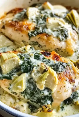 Spinach Artichoke Chicken with Cottage Cheese