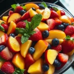 Summer Peach Fruit Salad